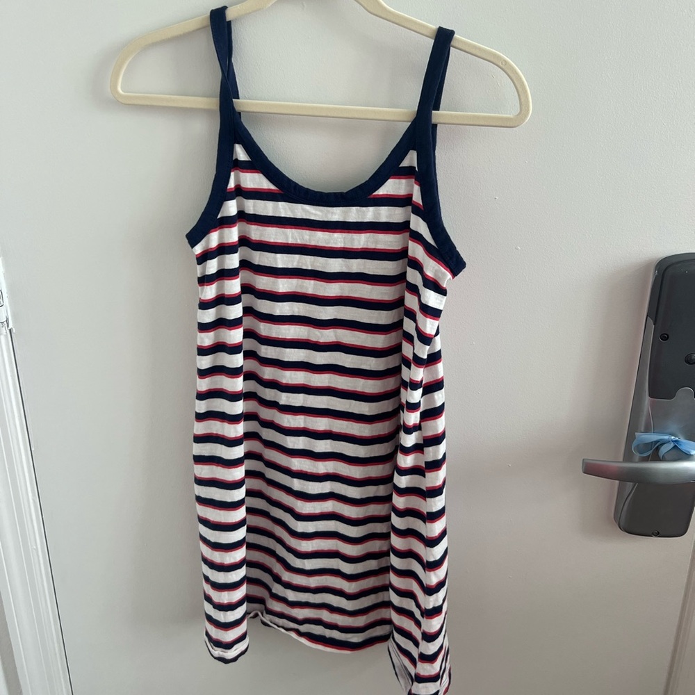 Target blue red and white striped dress